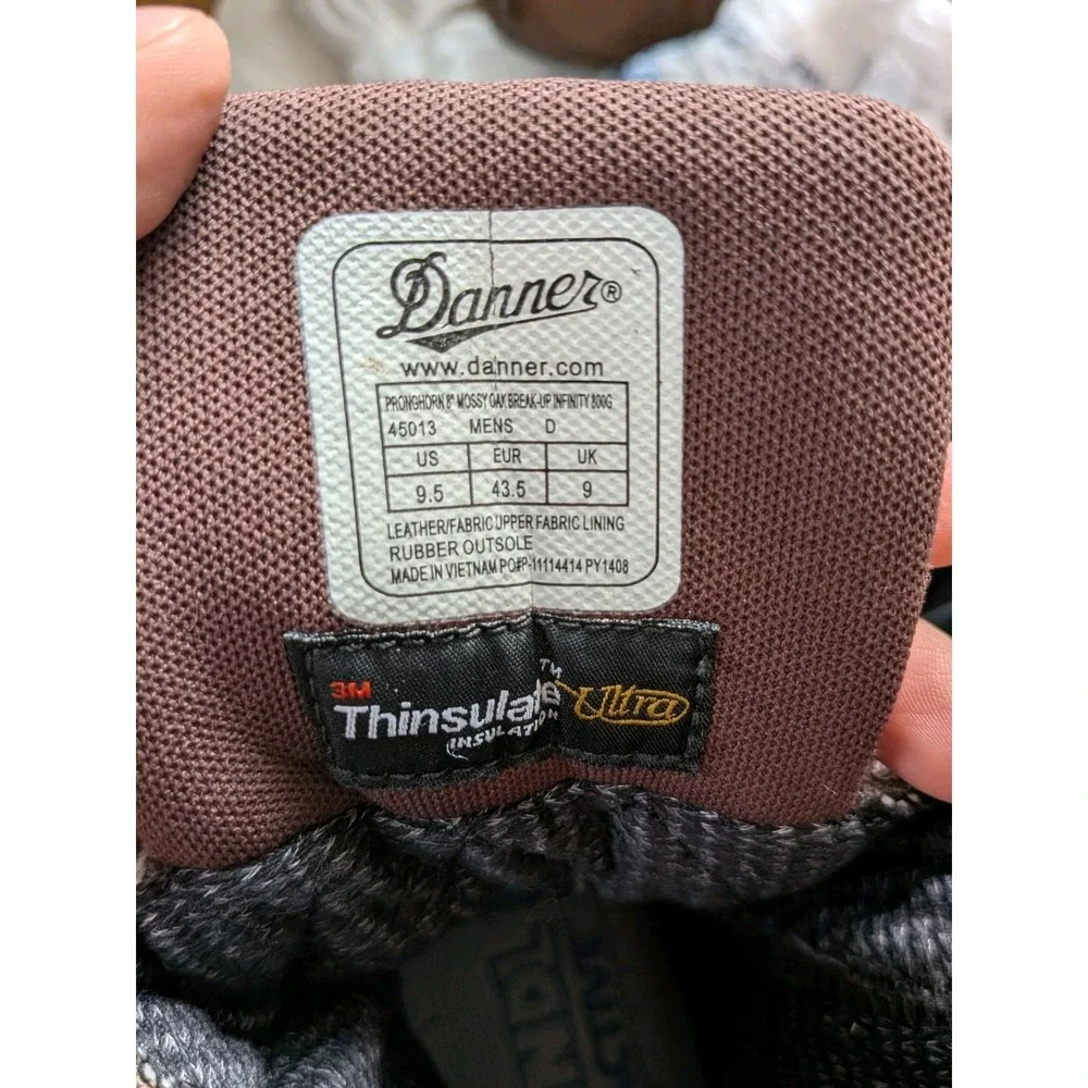 Danner Pronghorn 8 Mossy Oak Infinity 800G Leather Hunting Boots 9.5 45013